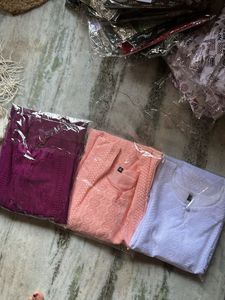 Elegant Embroidered Kurtas (singl)