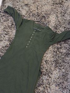 Stylish Women's Dark Green Kurta