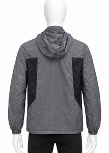 Men's Grey Lightweight Hooded Jacket