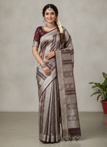 pure  organza banarsi saree