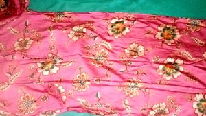 Beautiful Pink Floral Saree