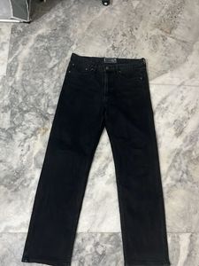 Classic Black Straight Leg Jeans