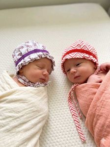 Adorable Baby Bonnets Set