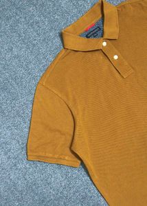 Men's Casual Mustard Polo Shirt
