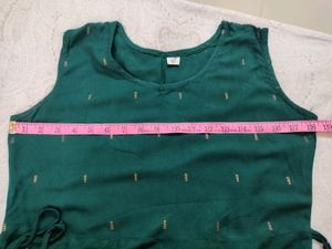 Green Party Wear Gown #onepice