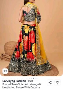 Vibrant Floral Lehenga Choli Set