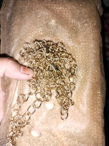 Beautiful Golden Clutch For Party Wear Used Once And Kept As It Is..