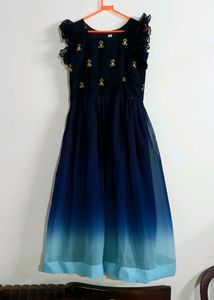 Elegant Royal Blue Long Gown