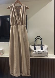 Elegant Beige Jumpsuit