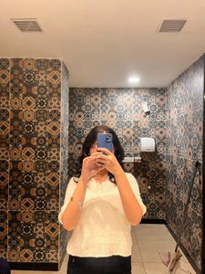 Chic White Eyelet Top
