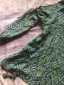 Cute Half Kurta Olive