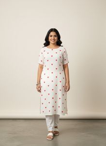 Heart Butta Pure cotton kurta