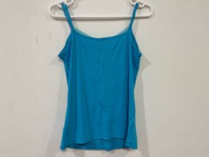 Turquoise Lace Cami Top