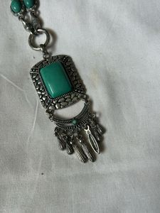 Boho Turquoise Pendant Necklace