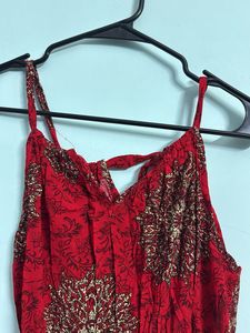 Red Printed Sundress