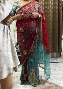 Embellished y2k Silk Saree