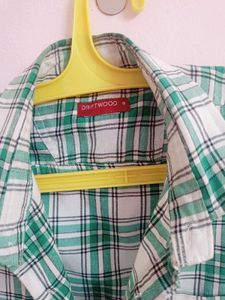 Men's Green Plaid Shirt