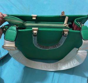 Louis Vuitton Green Tote Bag