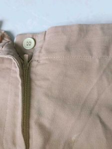 Classic Beige Wide-Leg Capri Pants