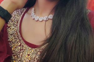 Chik beautiful pearl &amp; AD necklace set jwellery