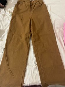 Stylish Brown Wide-Leg Pants