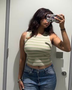 Striped Sleeveless Top