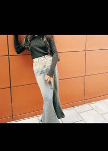Flared Denim Jeans