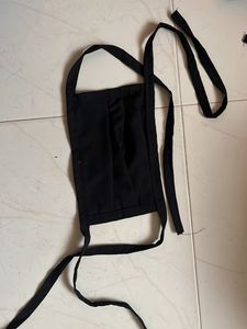 Black Face Mask with Ties