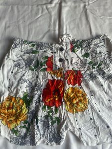 Boho Floral Print Mini Skirt