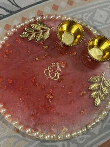 Decorative Pooja Thali - Festive Celebrations