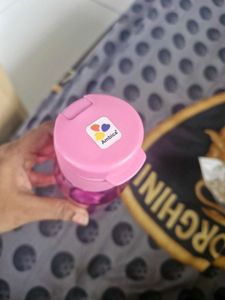 Pink Plastic Water Bottle