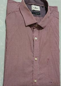 Men's Red Gingham Dress Shirt