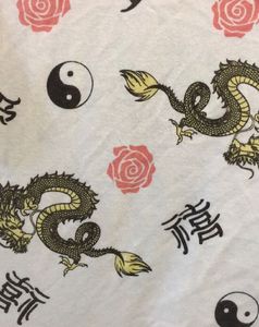 Dragon &amp; Yin Yang Print T-Shirt