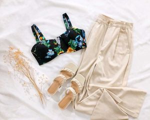 Floral Bikini Top new