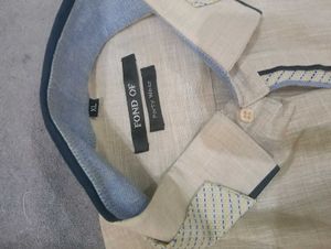 Men's Linen Blend Long Sleeve Shirt