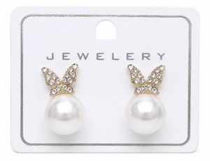 Pearl Drop Butterfly Earrings ✨