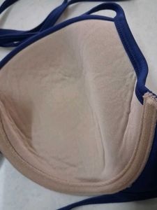 L Navy Blue Bikini Top