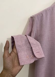 Men's Casual Pink Oxford Shirt