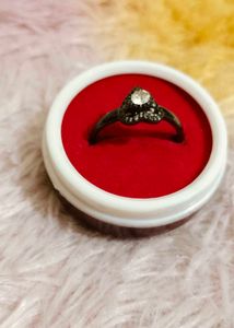Heart Shape Ring with CZ Stone