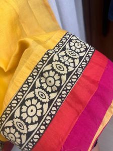 Beautiful Chanderi Silk Anarkali Kurti With Dupatt