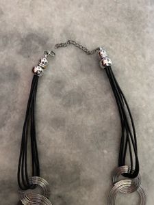 NAVRATRI SPECIAL:Chic Silver Tone Necklace Set
