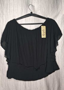 Chic Black Off-Shoulder Top