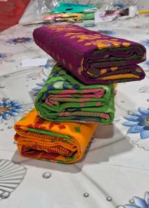 Set of 2 Colorful Indian Sarees