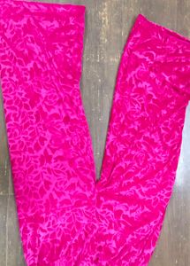 Vibrant Pink Floral Print Palazzos