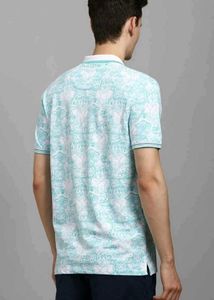 Unique Louis Philippe Men's  Animal Print Polo Shi