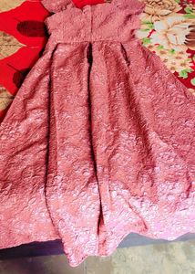 Elegant Purple Lace Gown