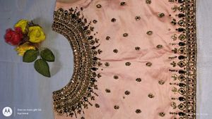 Peach Embroidered Blouse Set✨🍥