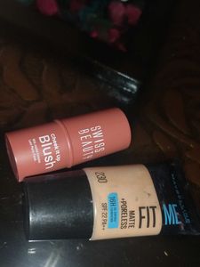 Maybelline Fit Me Foundation & Blush