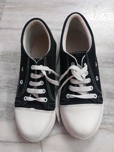 Classic Black and White Sneakers