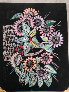 Handmade Floral Art Piece